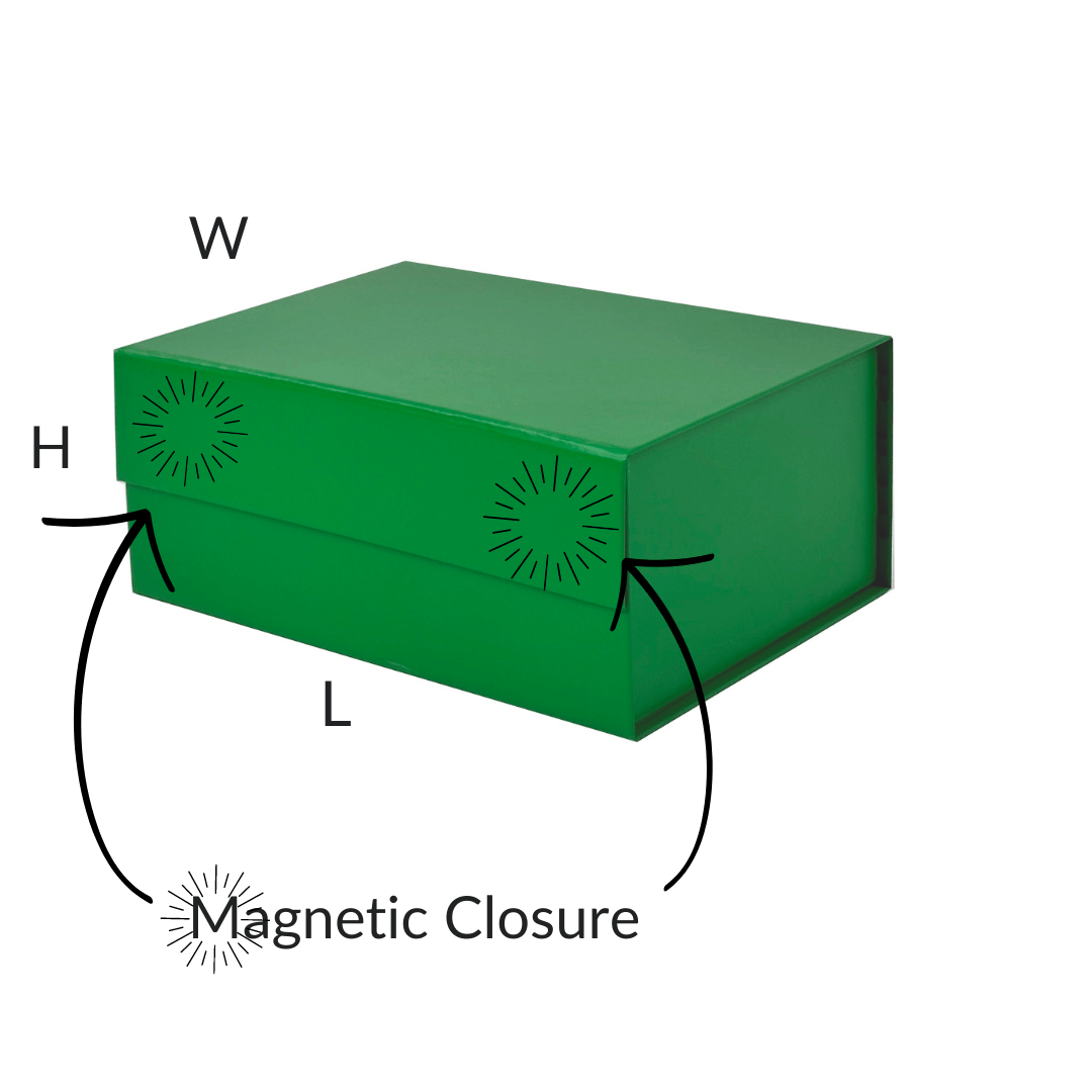 Green A5 Deep Magnetic Gift Boxes