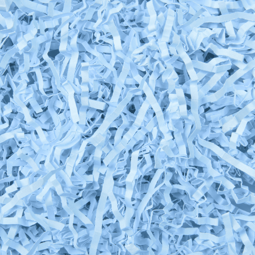 Light Blue Crinkle Shred Paper Filler