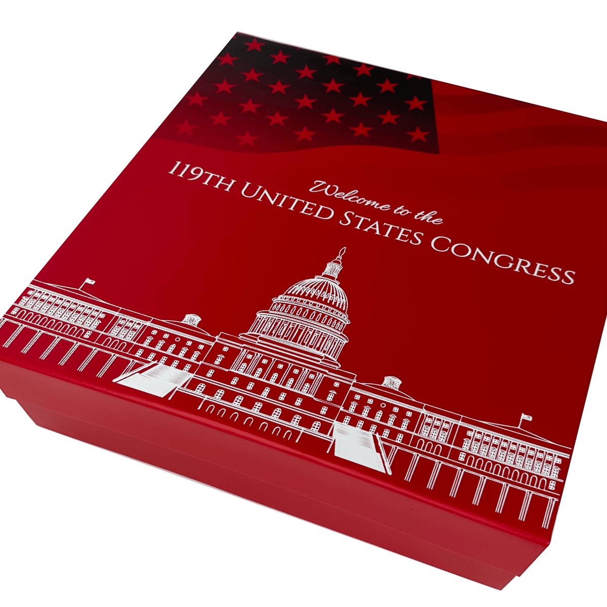 Red Medium Rectangle Magnetic Gift Boxes