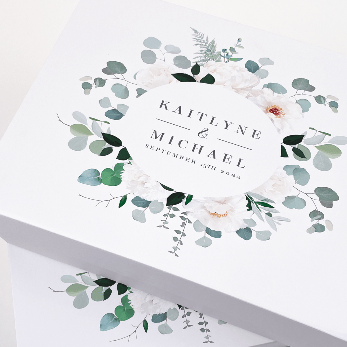 Sample  - White A5 Deep Magnetic Gift Box With Changeable Ribbon