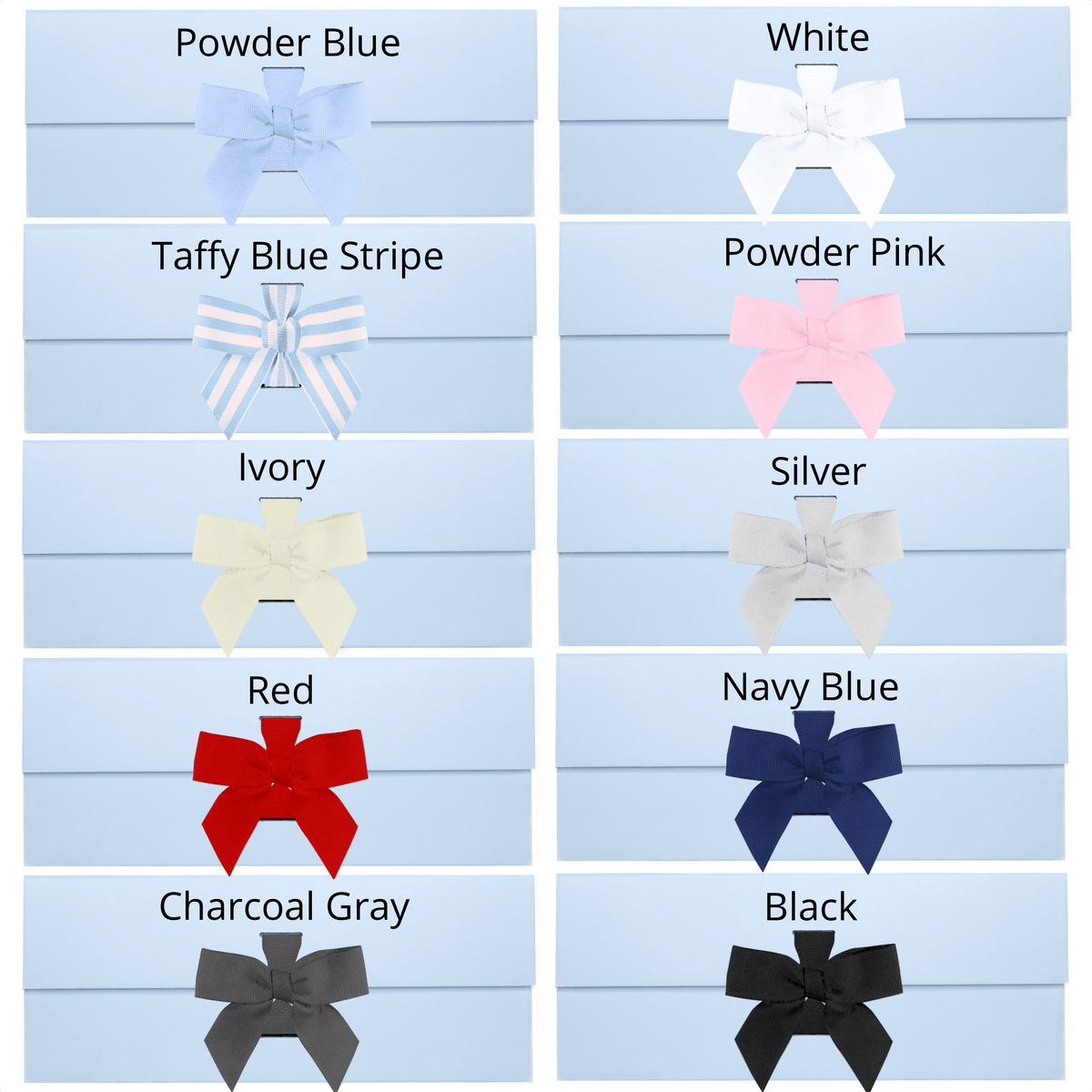 Powder Blue A5 Magnetic Gift Boxes With Changeable Ribbon