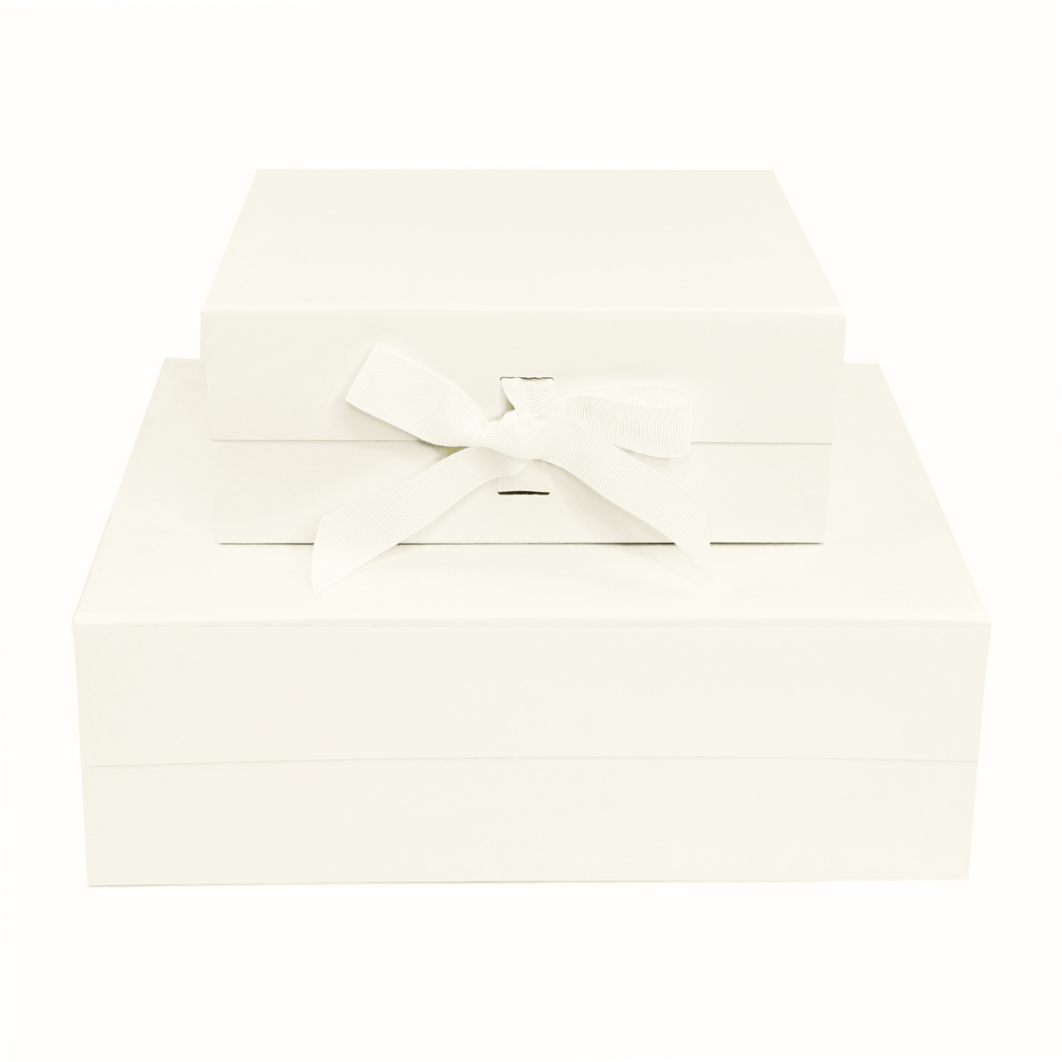Ivory A5 Deep Magnetic Gift Boxes With Changeable Ribbon