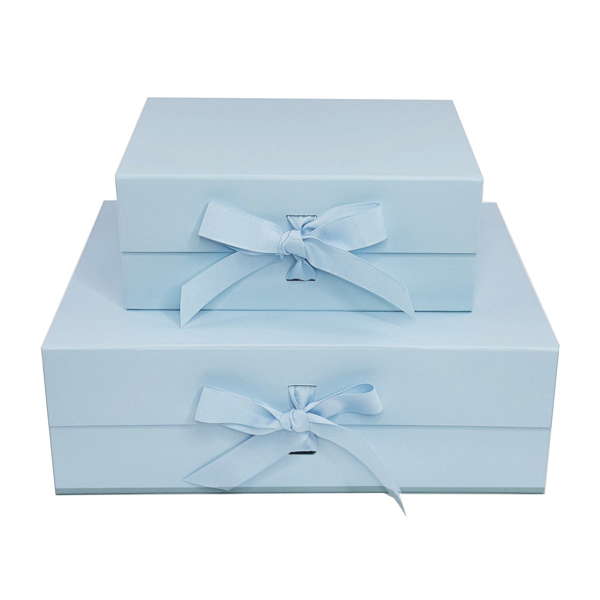 Powder Blue A5 Magnetic Gift Boxes With Changeable Ribbon