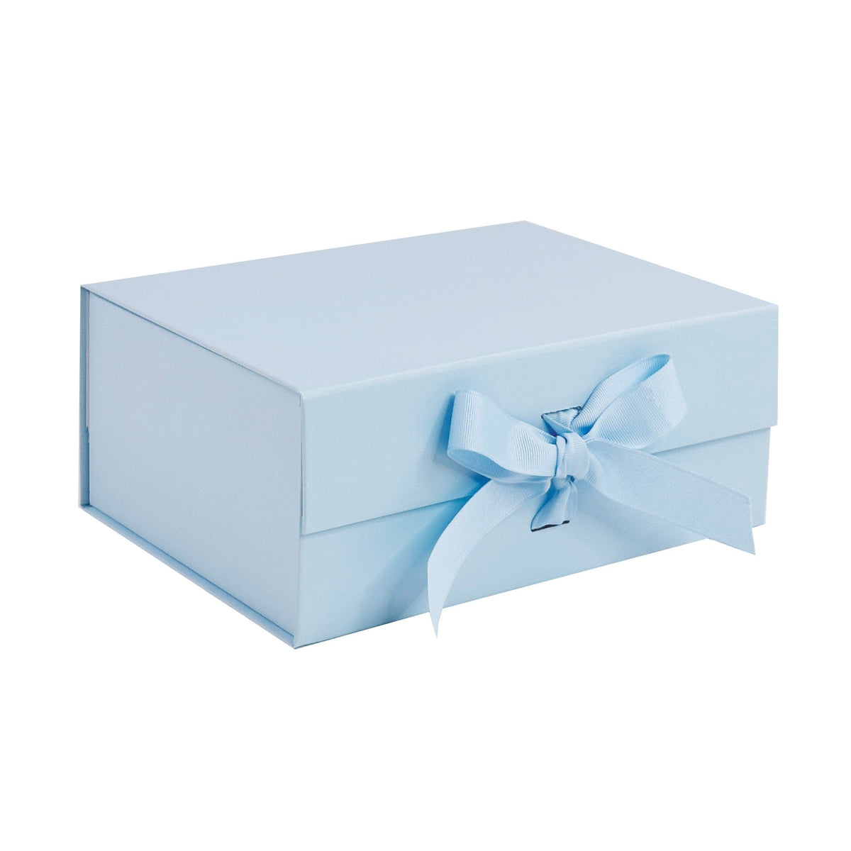 Powder Blue A5 Magnetic Gift Boxes With Changeable Ribbon