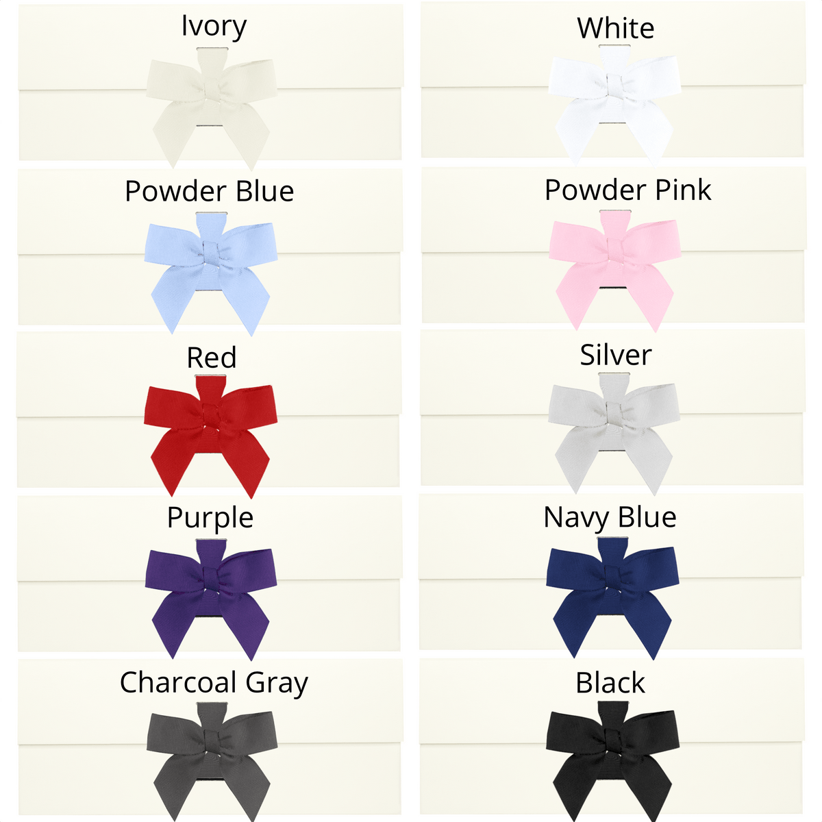 Ivory Large Square Magnetic Gift Boxes With Changeable Ribbon