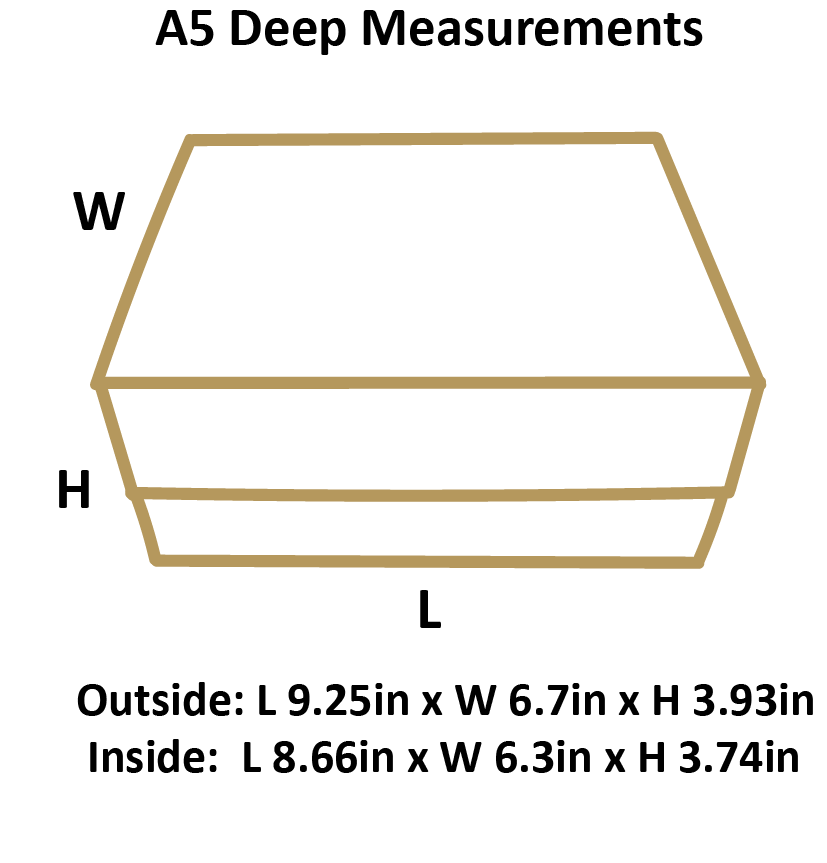 Natural Kraft A5 Deep Magnetic Gift Boxes