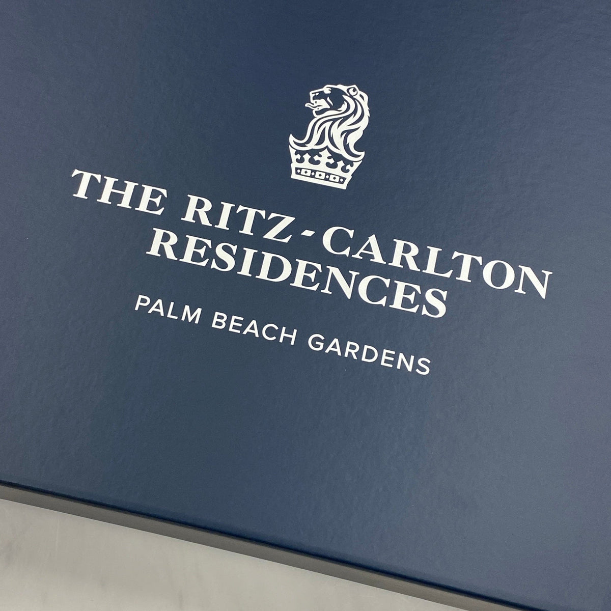 Sample - Navy Blue A4 Shallow Magnetic Gift Box