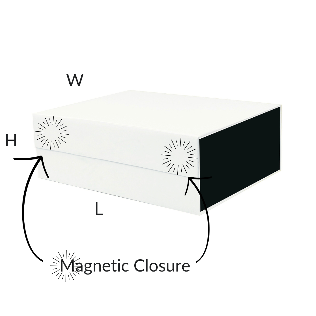 Sample  - White and Black A5 Deep Magnetic Gift Box