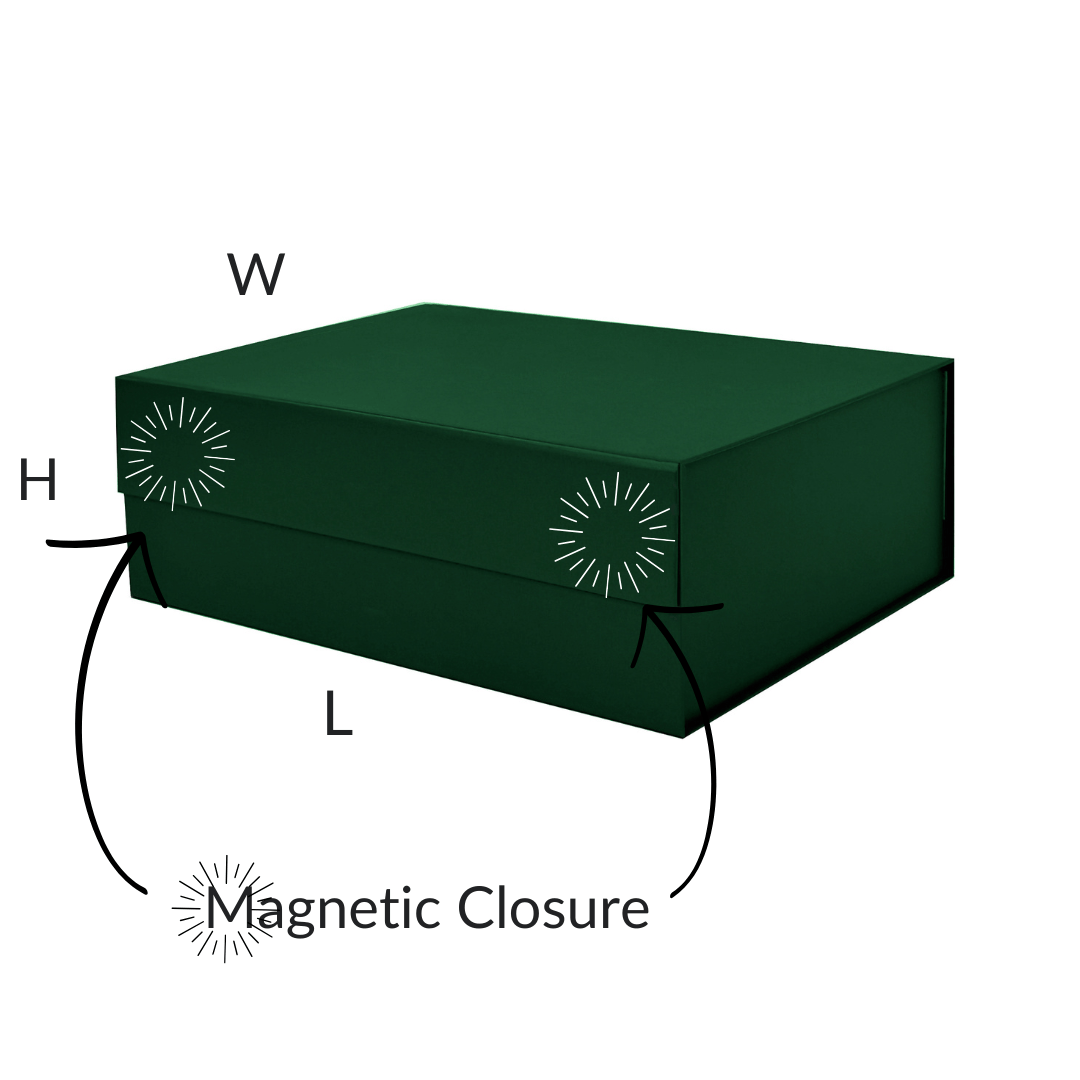 Forest Green A4 Deep Magnetic Gift Boxes