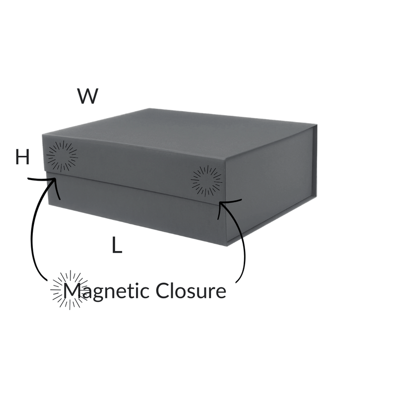 Charcoal Gray A4 Deep Magnetic Gift Boxes