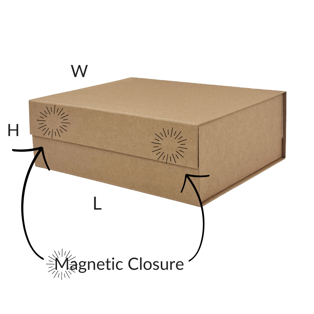 Natural Kraft A4 Deep Magnetic Gift Boxes