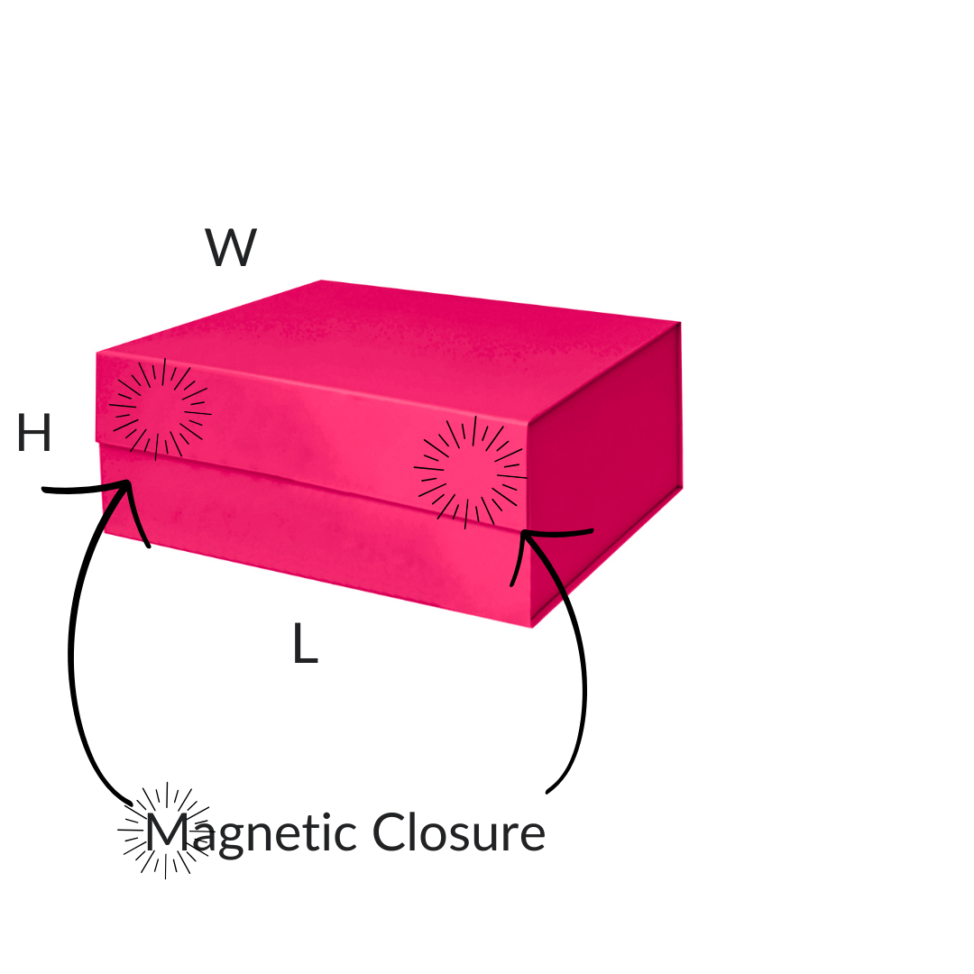 Magenta Pink A5 Deep Magnetic Gift Boxes