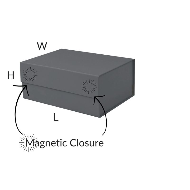 Charcoal Gray A5 Deep Magnetic Gift Boxes