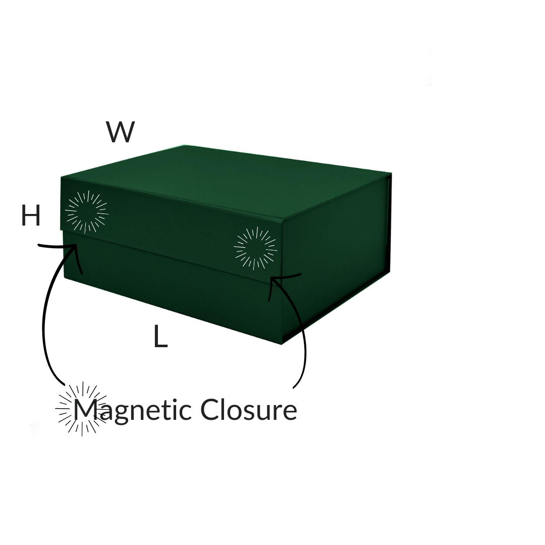 Forest Green A5 Deep Magnetic Gift Boxes