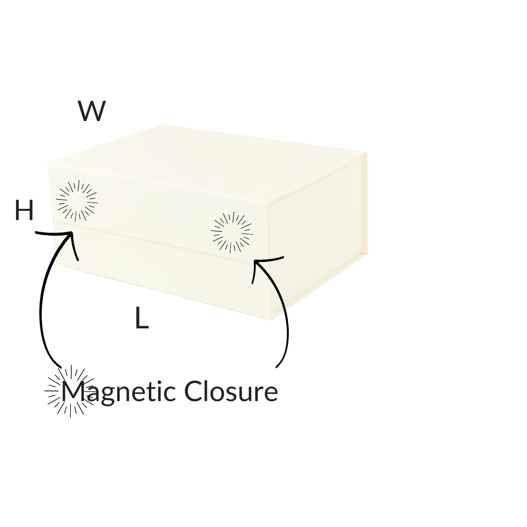 Ivory A5 Deep Magnetic Gift Boxes