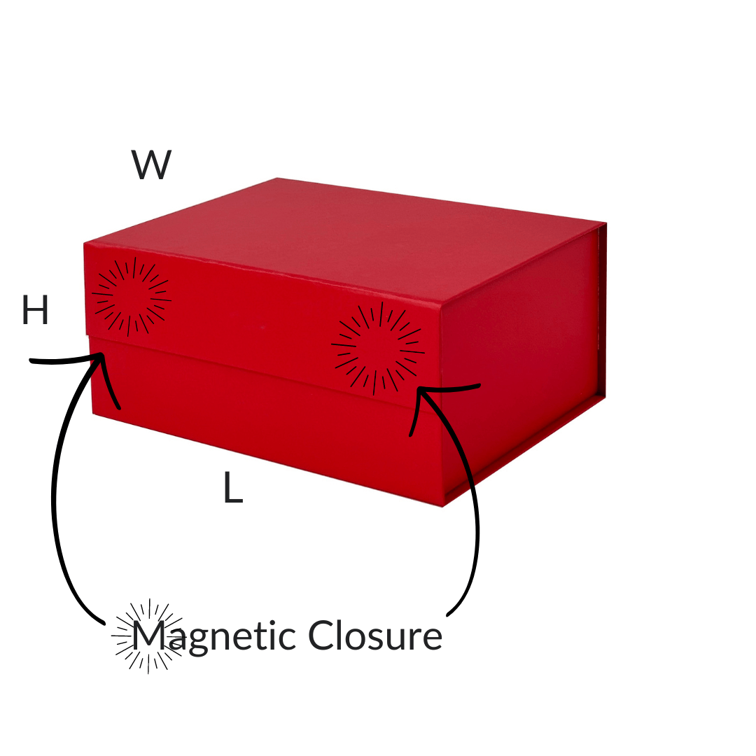 Red A5 Deep Magnetic Gift Boxes