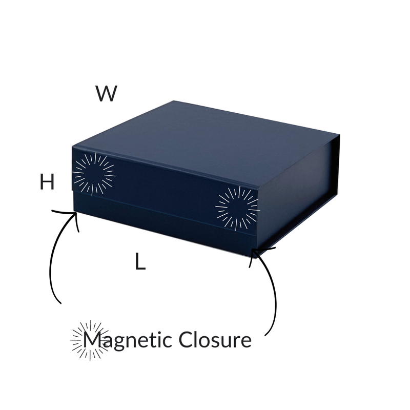 Navy Blue A6 Square Magnetic Gift Boxes