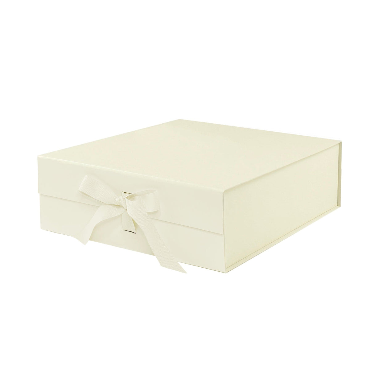 Ivory A5 Square Magnetic Gift Boxes With Changeable Ribbon