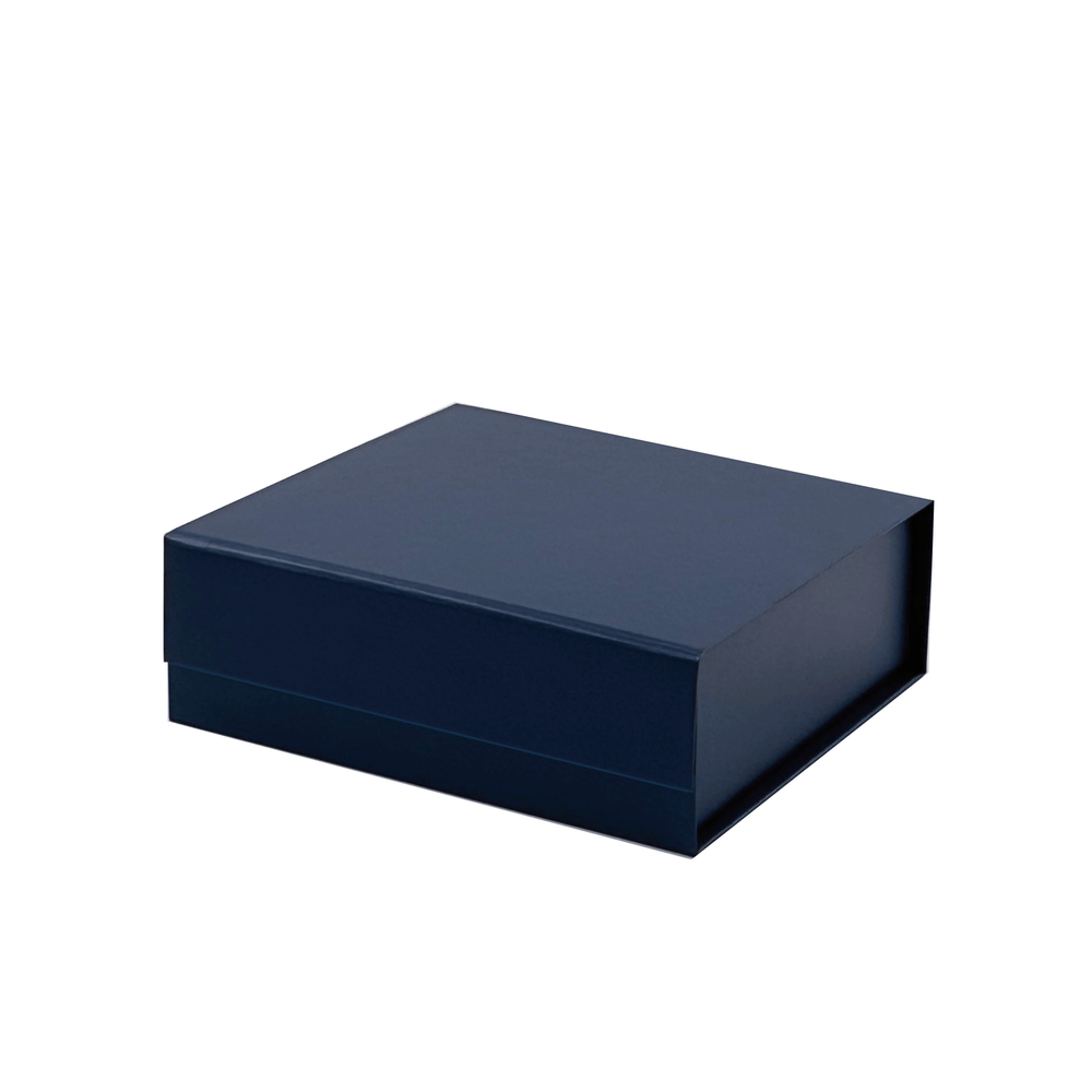 Normal Box Without Ribbon Navy Blue A6 Square Magnetic Gift Boxes – Gift Box Market