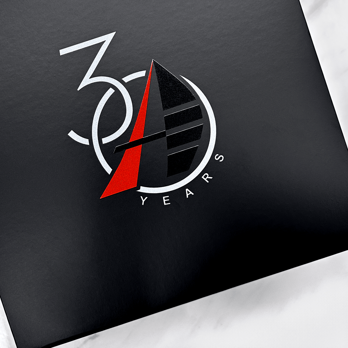 large black square magnetic closure gift box custom logo print