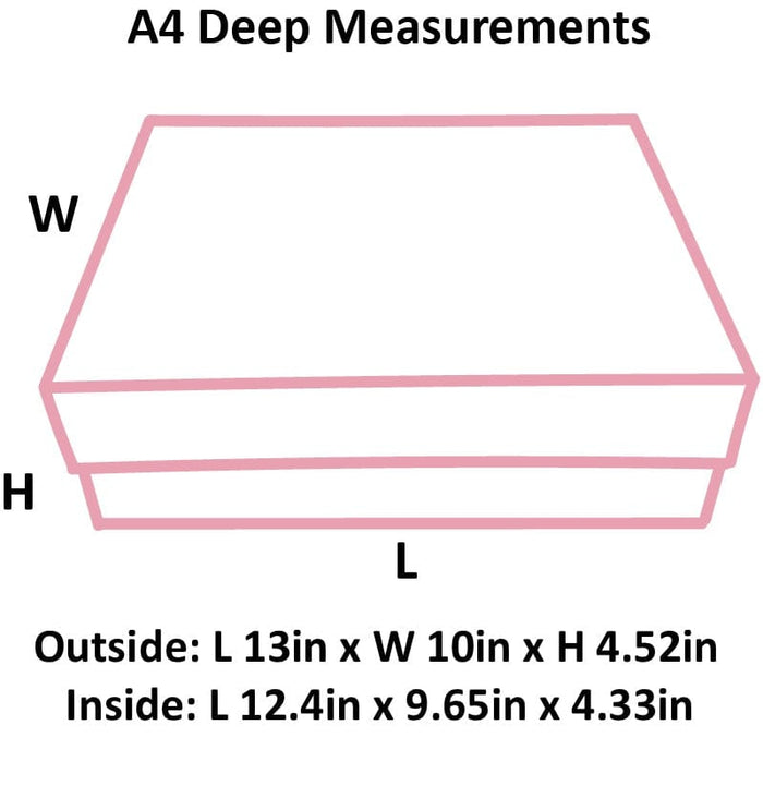 Powder Pink A4 Deep Magnetic Gift Boxes – Gift Box Market