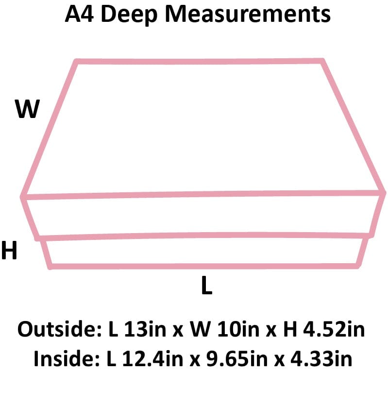 Powder Pink A4 Deep Magnetic Gift Boxes – Gift Box Market