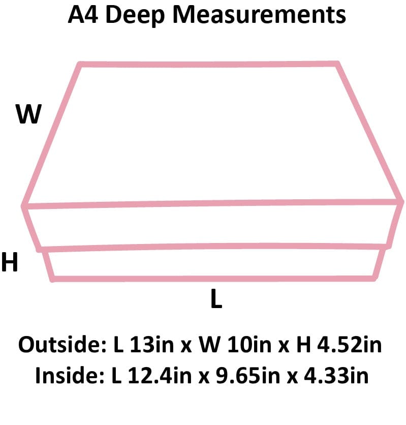 Sample  - Powder Pink A4 Deep Magnetic Gift Box