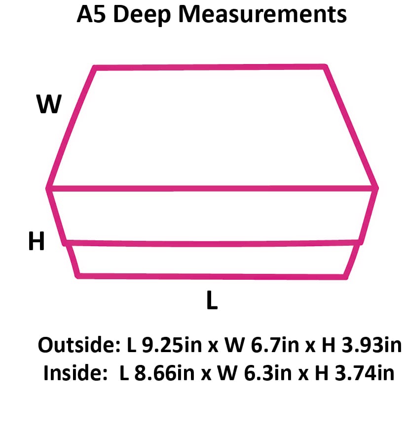 Magenta Pink A5 Deep Magnetic Gift Boxes