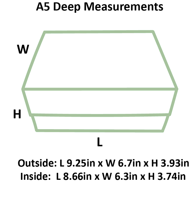 Sage Green A5 Deep Magnetic Gift Boxes