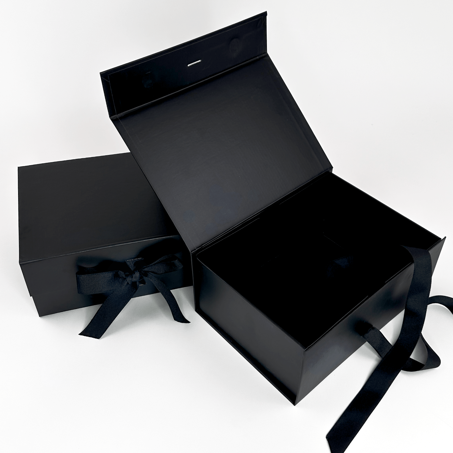 Black A5 Deep Gift boxes - Changeable Ribbon – Gift Box Market