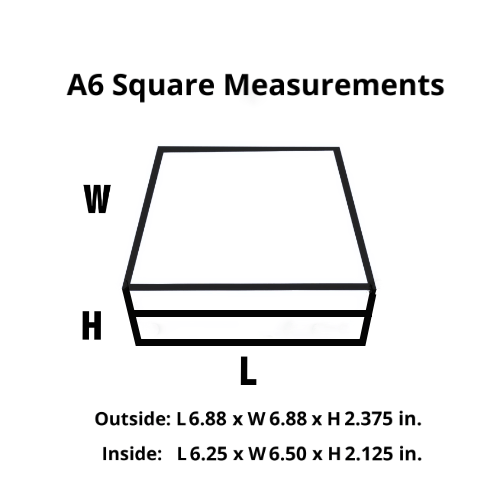 White A6 Square Magnetic Gift Boxes