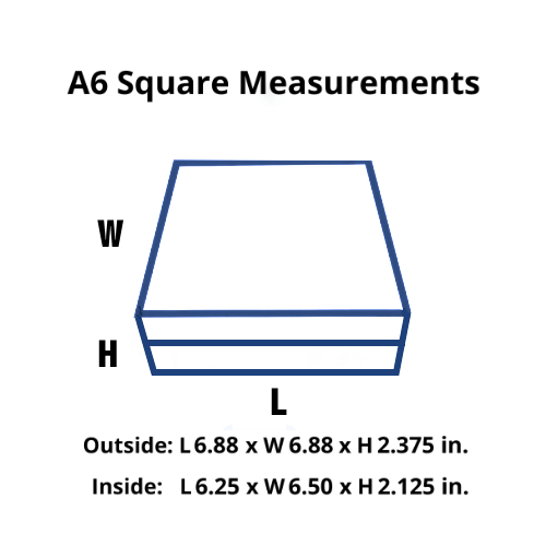 Navy Blue A6 Square Magnetic Gift Boxes