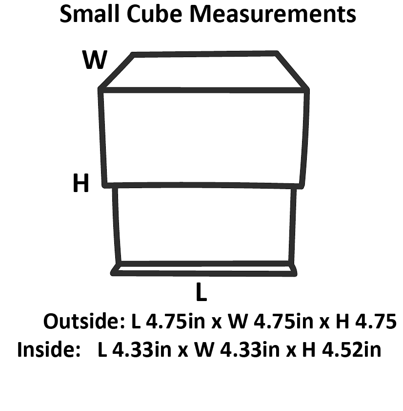 Sample - White Small Cube Magnetic Gift Box