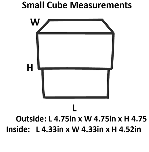Black Small Cube Magnetic Gift Boxes