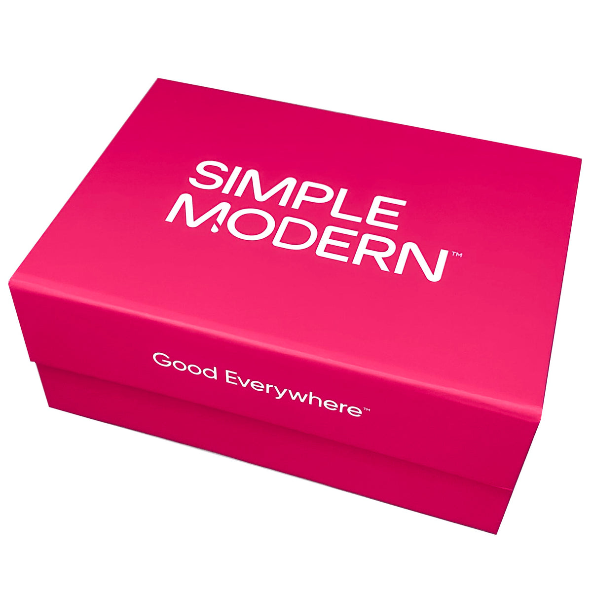 magenta magnetic closure gift box with custom print