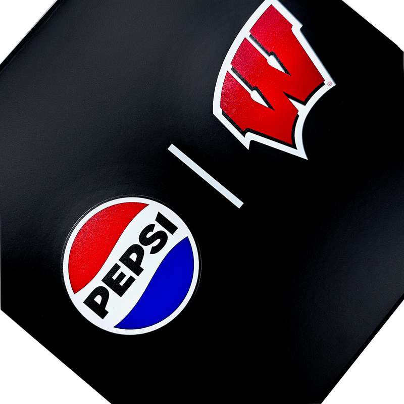 Custom printed black  magnetic gift box Pepsi and Wisconsin Badgers Collaboration