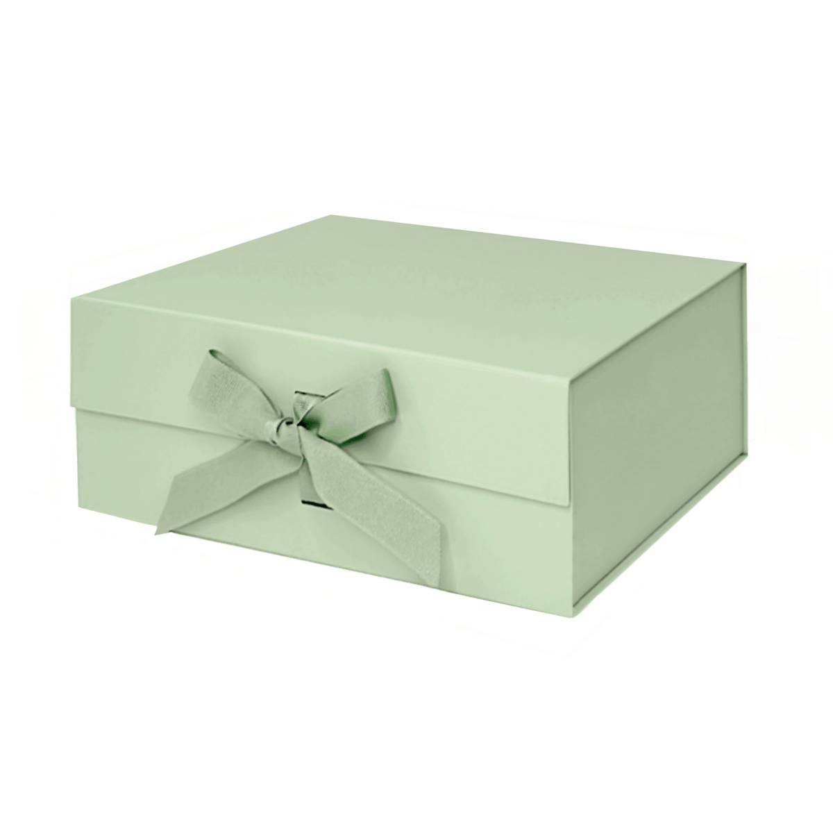 Sage Green A5 Deep Magnetic Gift Boxes With Changeable Ribbon