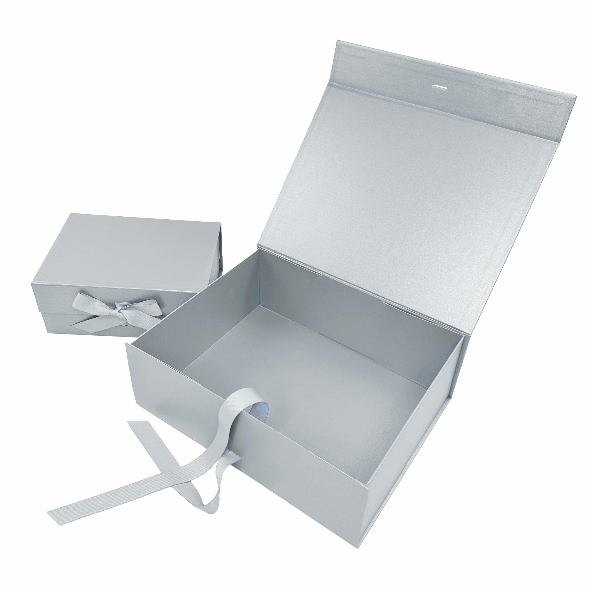 Pearl Silver A5 Deep Gift boxes - Changeable Ribbon – Gift Box Market