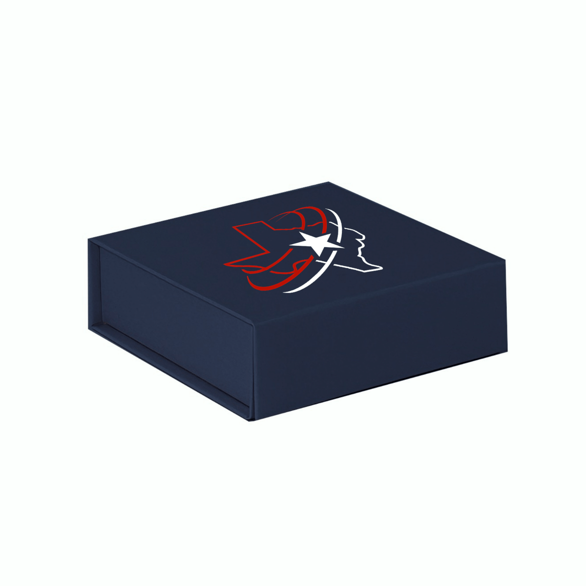 Sample - Navy Blue Small Square Magnetic Gift Boxes