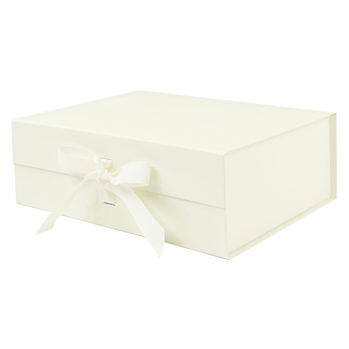 Ivory A4 Deep Magnetic Gift Boxes With Changeable Ribbon