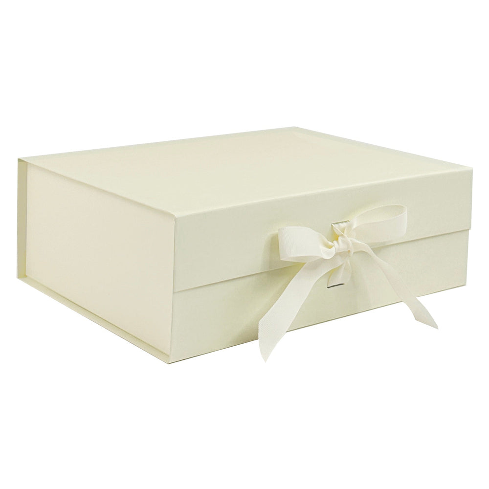 Sample - Ivory A4 Deep Gift Box With Changeable Ribbon – Gift Box Market