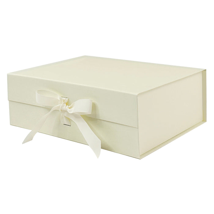 Sample - Ivory A4 Deep Gift Box With Changeable Ribbon – Gift Box Market