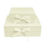 Sample  - Ivory A5 Deep Magnetic Gift Box With Changeable Ribbon