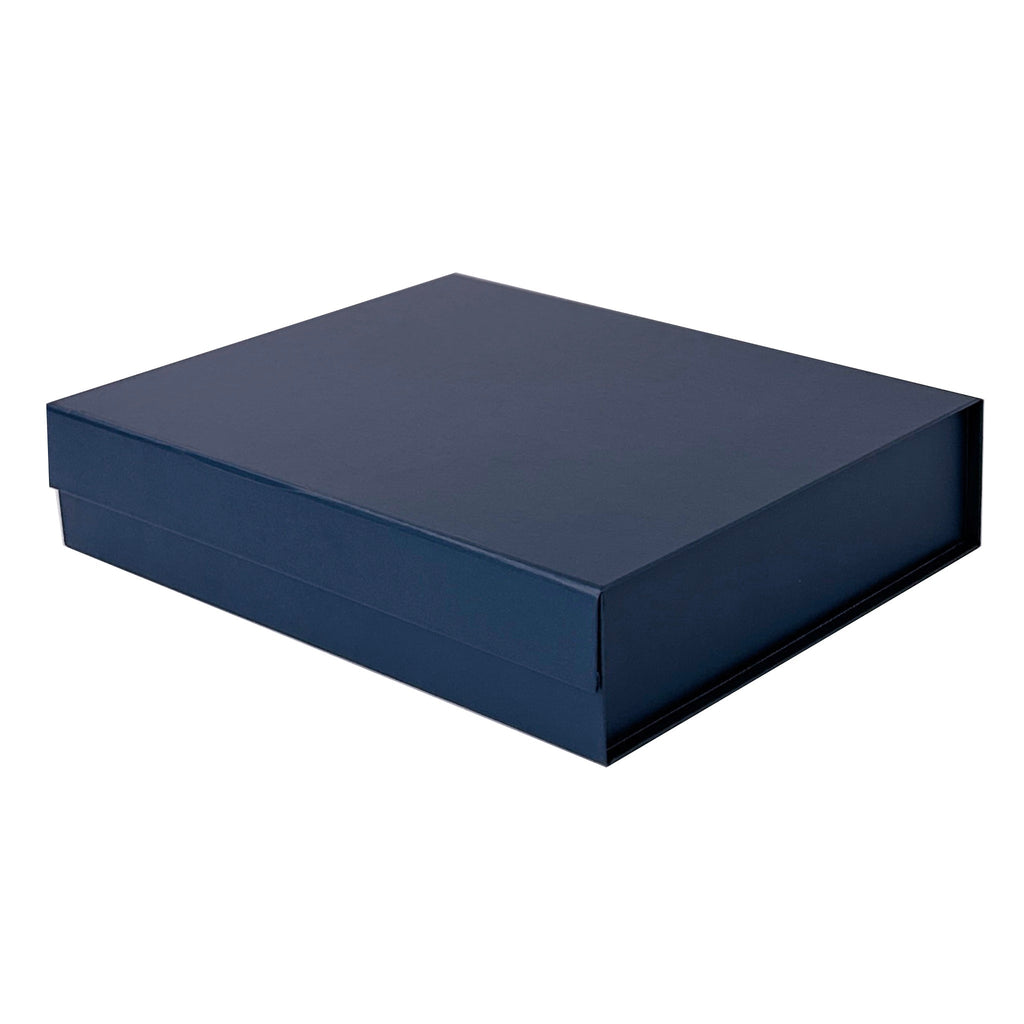 Navy Blue Small Gift Boxes with fixed grosgrain ribbon