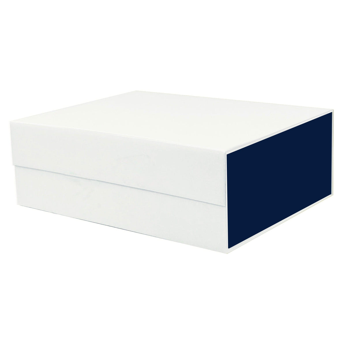 White and Navy A4 Deep Magnetic Gift Boxes