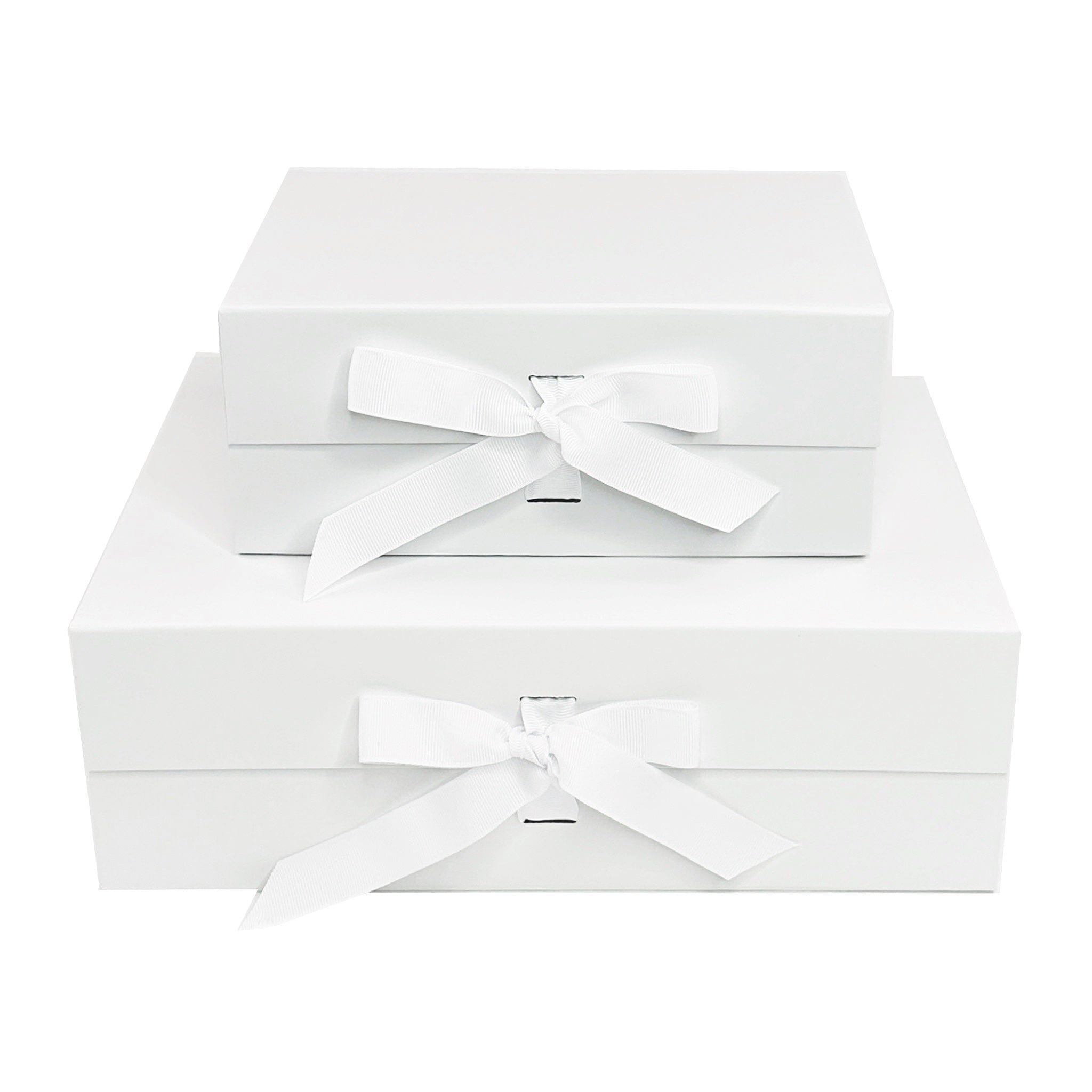 ホワイトフレア　20パック(同一BOX) White A4 Deep Gift Boxes - Changeable Ribbon – Gift Box Market