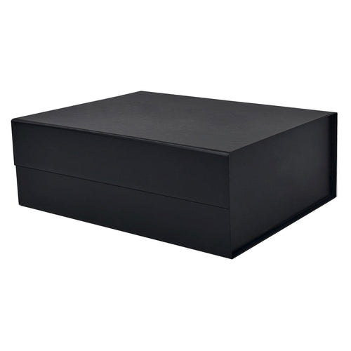 black gift box A4 magnetic closure closed