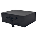 Black A4 Deep Magnetic Gift Boxes With Changeable Ribbon