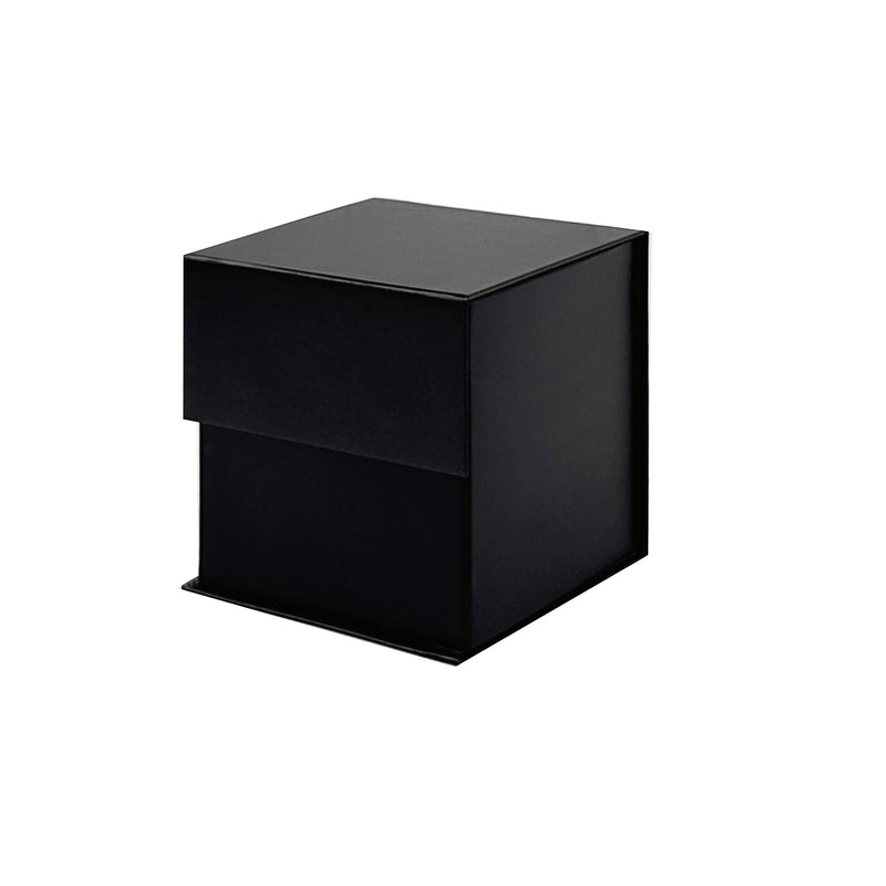 small black magnetic gift box cube 