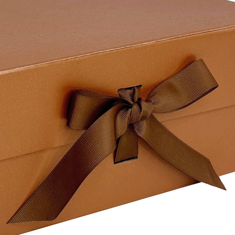 Sample  - Copper A5 Deep Magnetic Gift Box With Changeable Ribbon